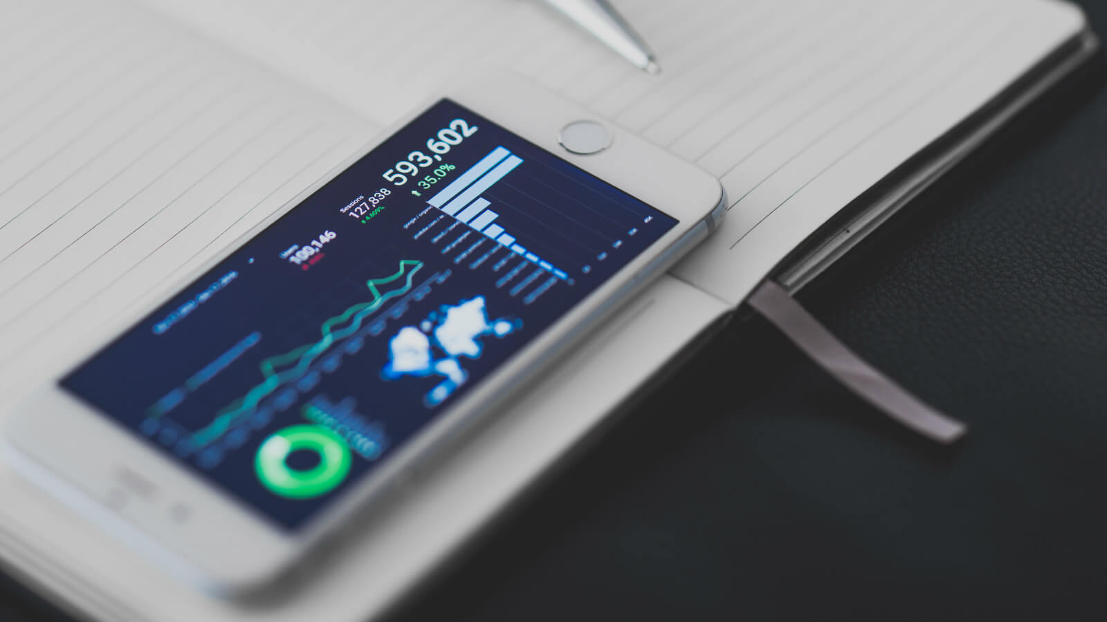 Photo of statistics on an iPhone