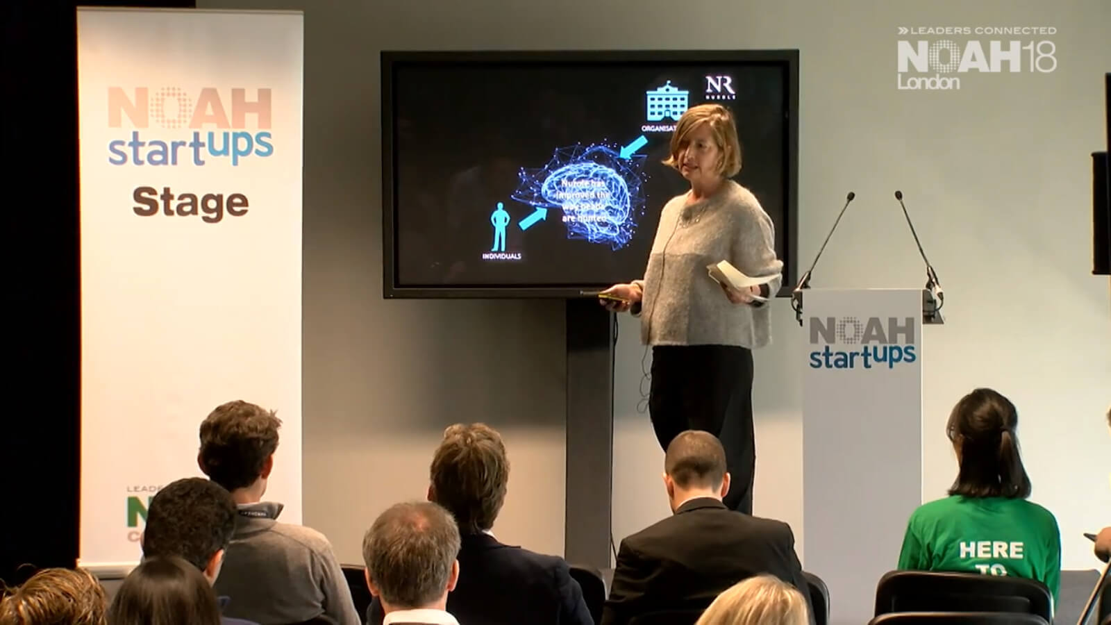 Photo of Susie Cummings talking at NOAH